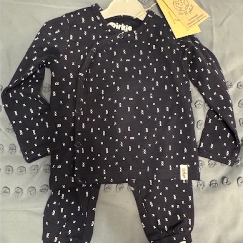 Dirkje Black and White Baby Outfit